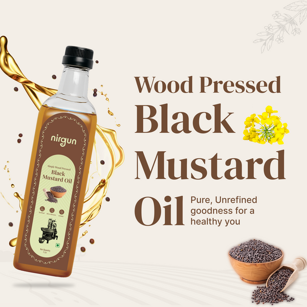 Wood-Pressed Mustard Oil (Kachi Ghani)