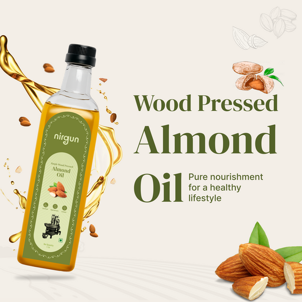 Wood-Pressed Almond Oil (Cold Pressed)